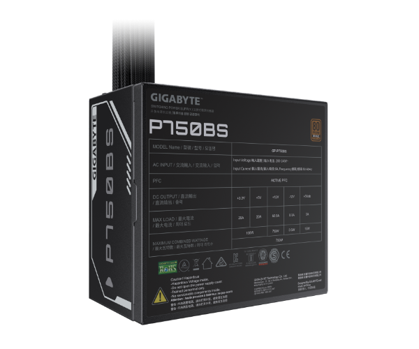 ספק כוח Gigabyte P750BS 750W Bronze