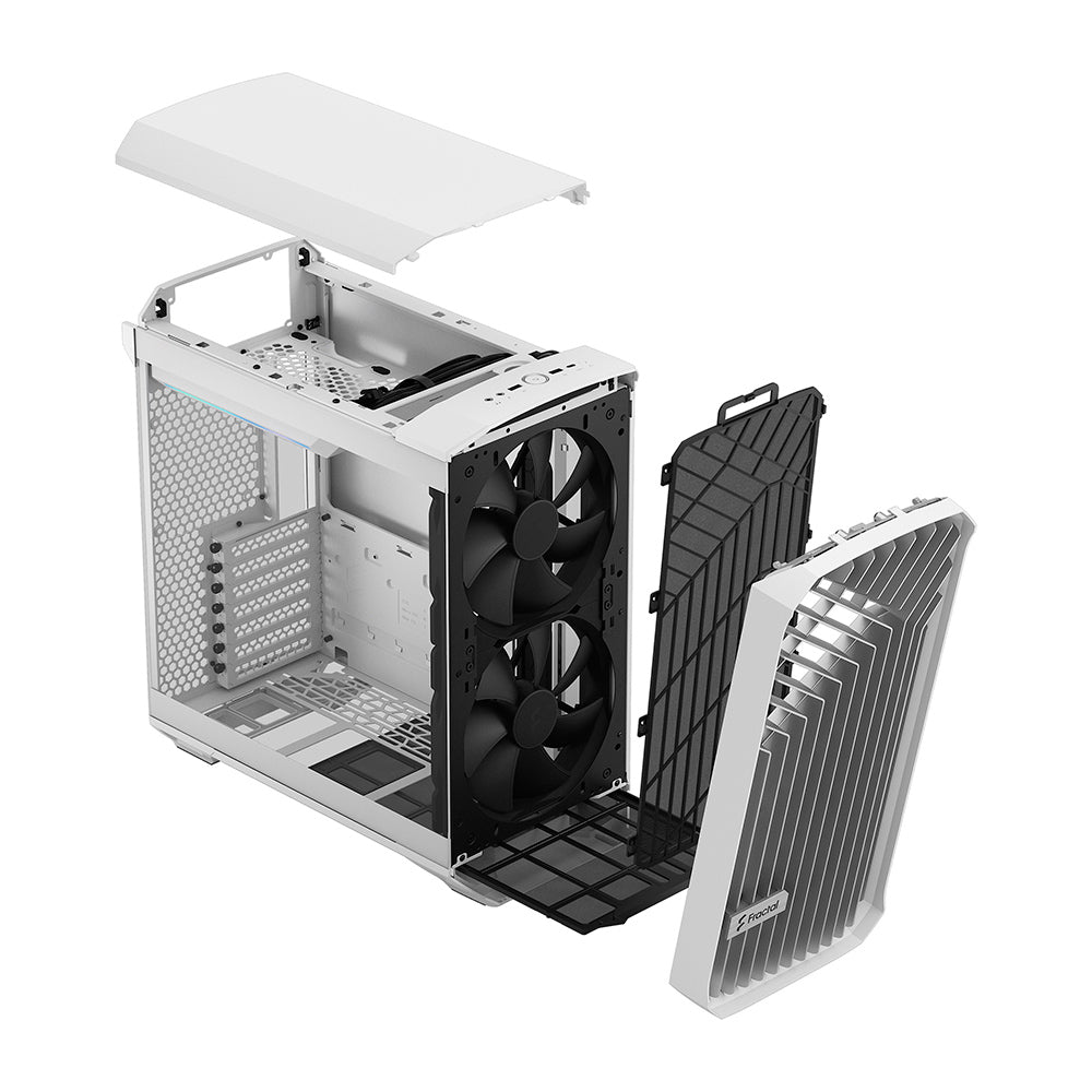 מארז לבן Fractal Design Torrent Compact White Clear