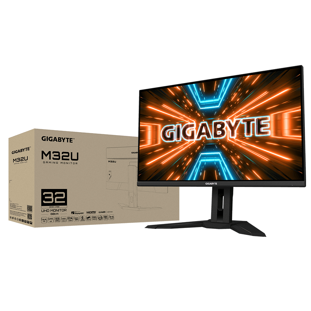 מסך גיימינג Gigabyte M32U 31.5" IPS 4K UHD 144Hz 1ms