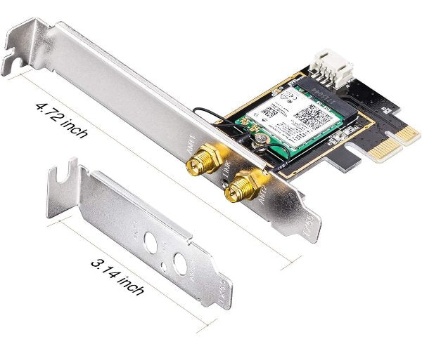 כרטיס רשת אלחוטי Cudy WE3000 AX210 WIFI 6E BlueTooth 5.2 PCI-E