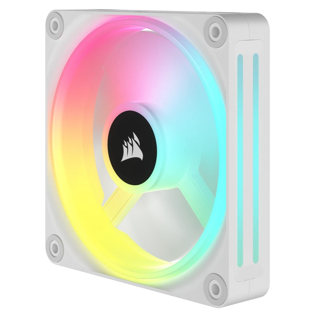 מאוורר למארז בצבע לבן Corsair iCUE Link QX120 RGB PWM 120mm