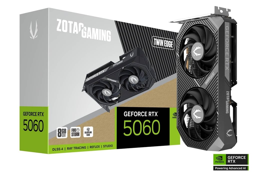כרטיס מסך Zotac GeForce RTX 5060 8G Twin Edge