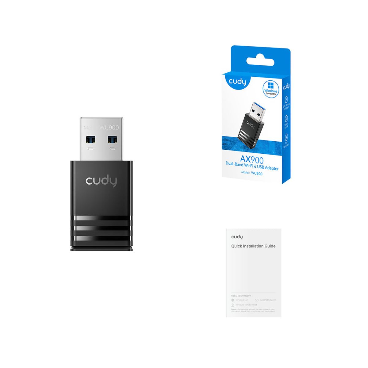 מתאם רשת אלחוטי Cudy WU900 AX900 Wi-Fi 6