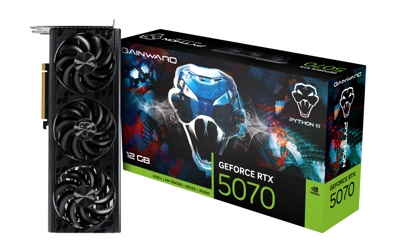 כרטיס מסך Gainward Python III GeForce RTX 5070 12G