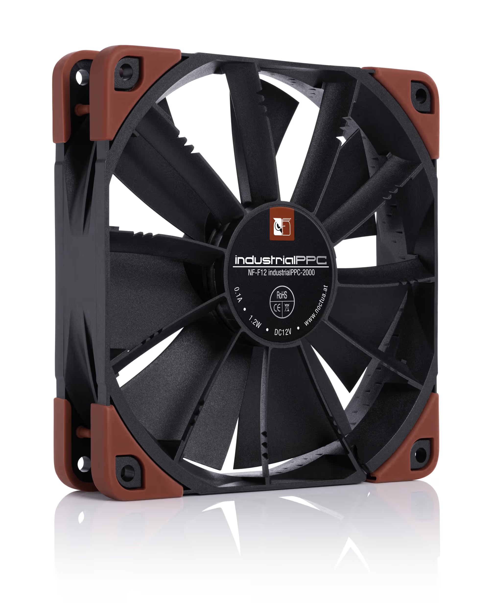 מאוורר למארז Noctua NF-F12 industrialPPC-2000 Heavy-Duty 120mm 2000RPM