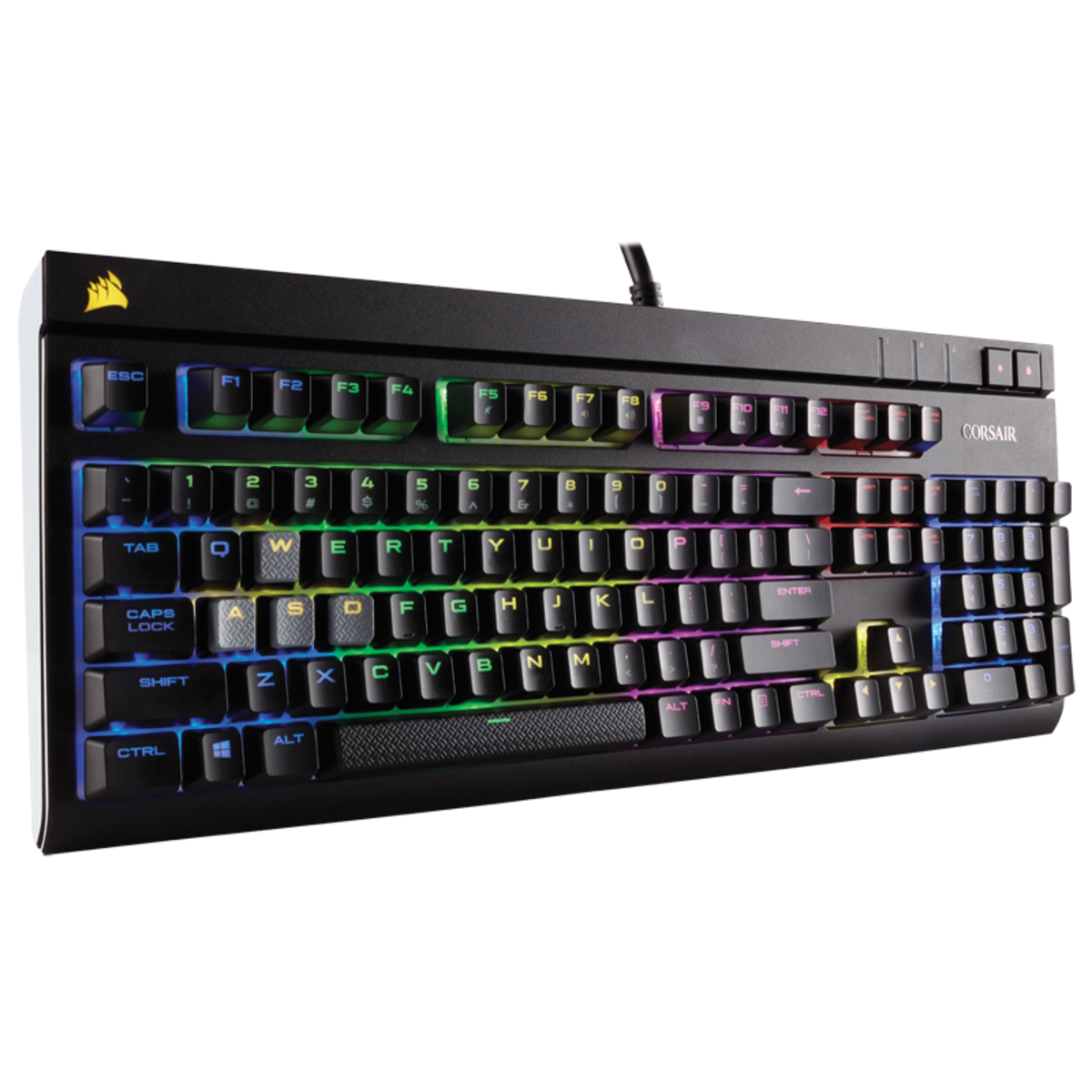 מקלדת גיימינג מכנית Corsair STRAFE RGB Cherry MX Silent