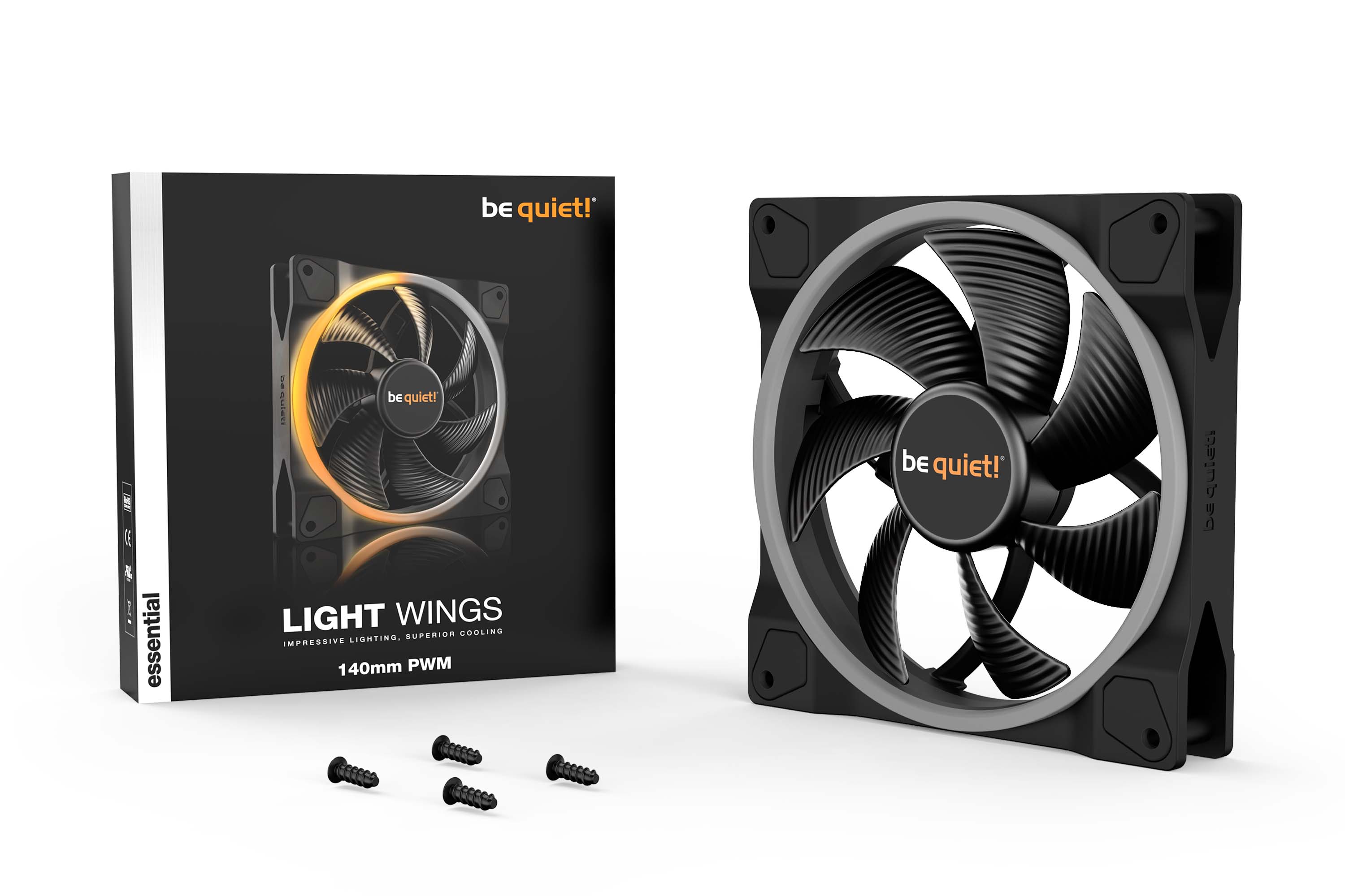 מאוורר למארז Be Quiet! Light Wings PWM 140mm