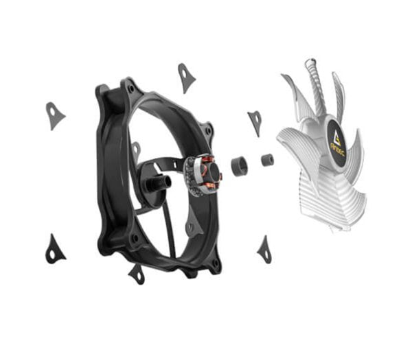 מאוורר למארז Antec F12 Racing ARGB 120mm PWM