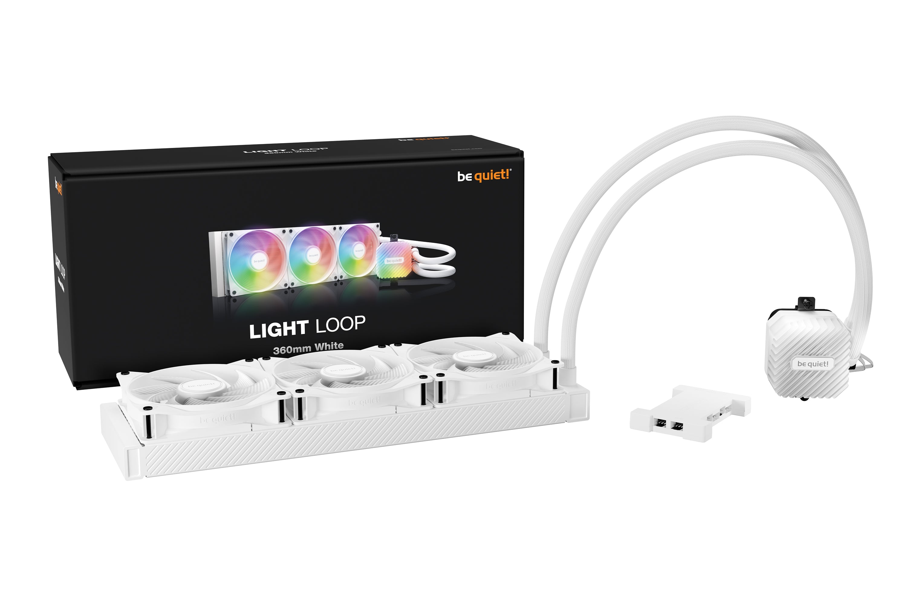 קירור נוזלי לבן be quiet! LIGHT LOOP 360mm White