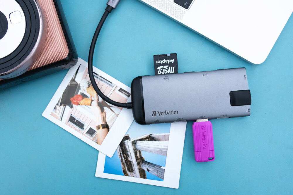 תחנת עגינה Verbatim CMH-05 PD USB HDMI Lan SD Card