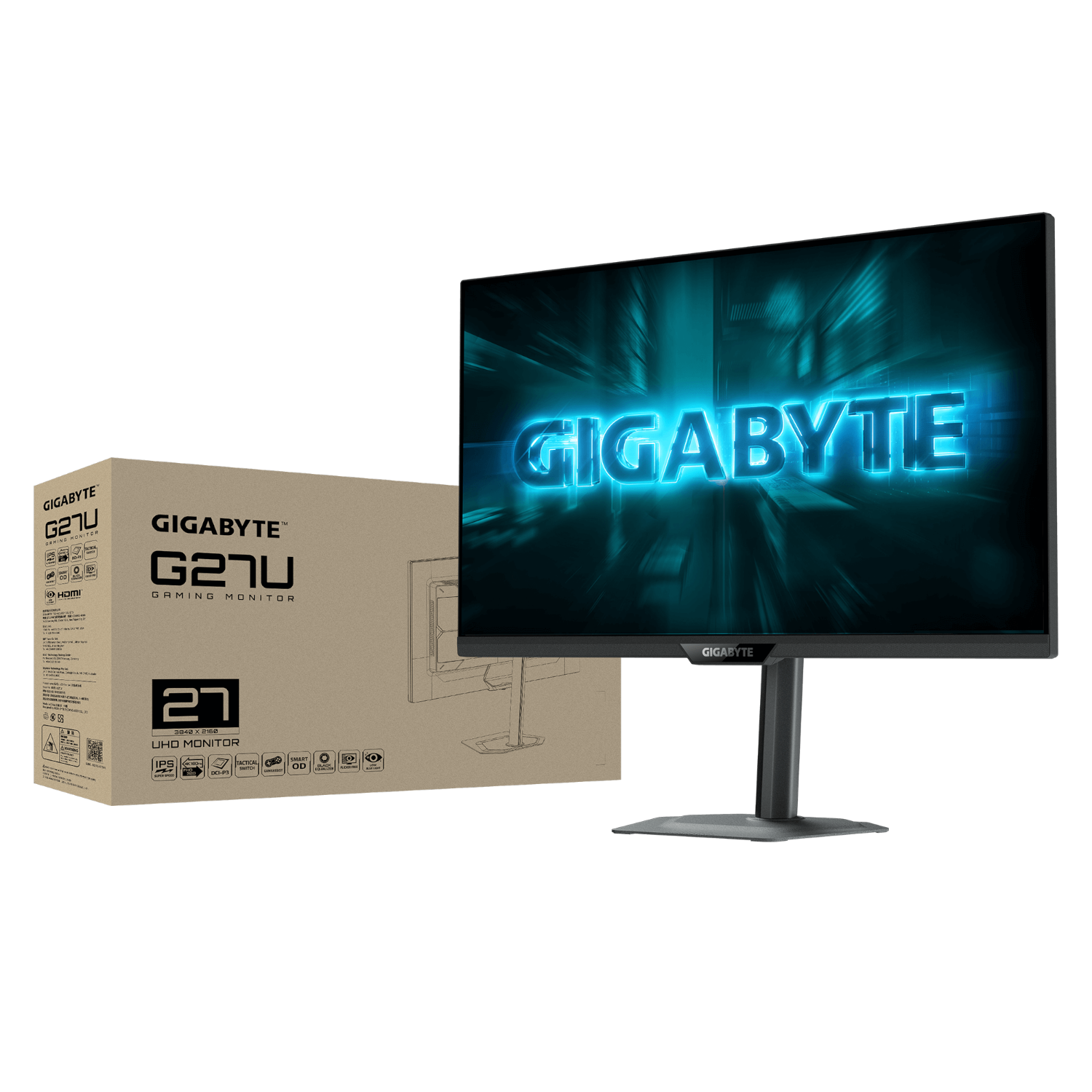 מסך גיימינג Gigabyte G27UP 27" SuperSpeed IPS 4K-UHD 160Hz 1ms
