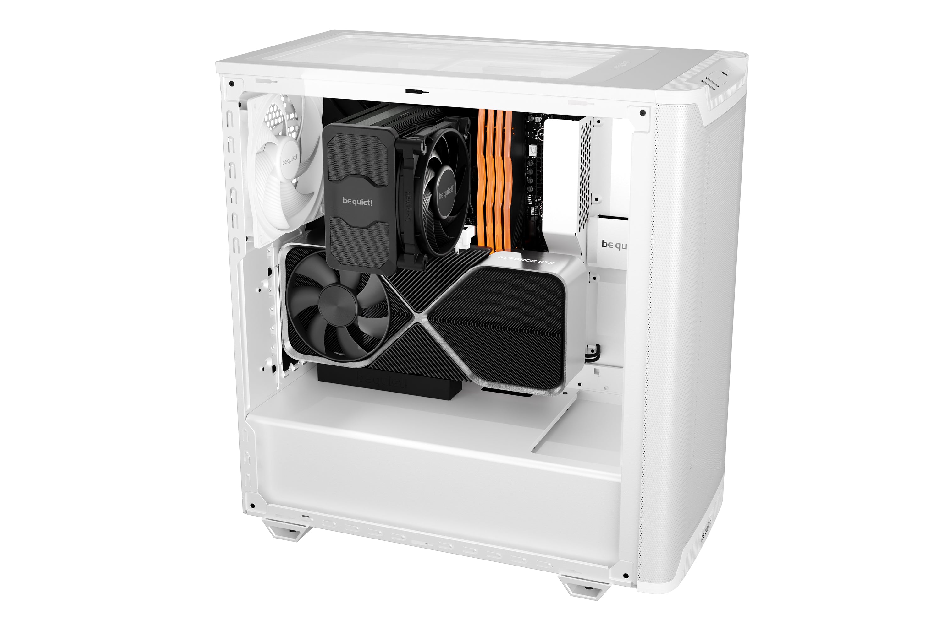 מארז לבן be quiet! PURE BASE 501 Airflow Window White
