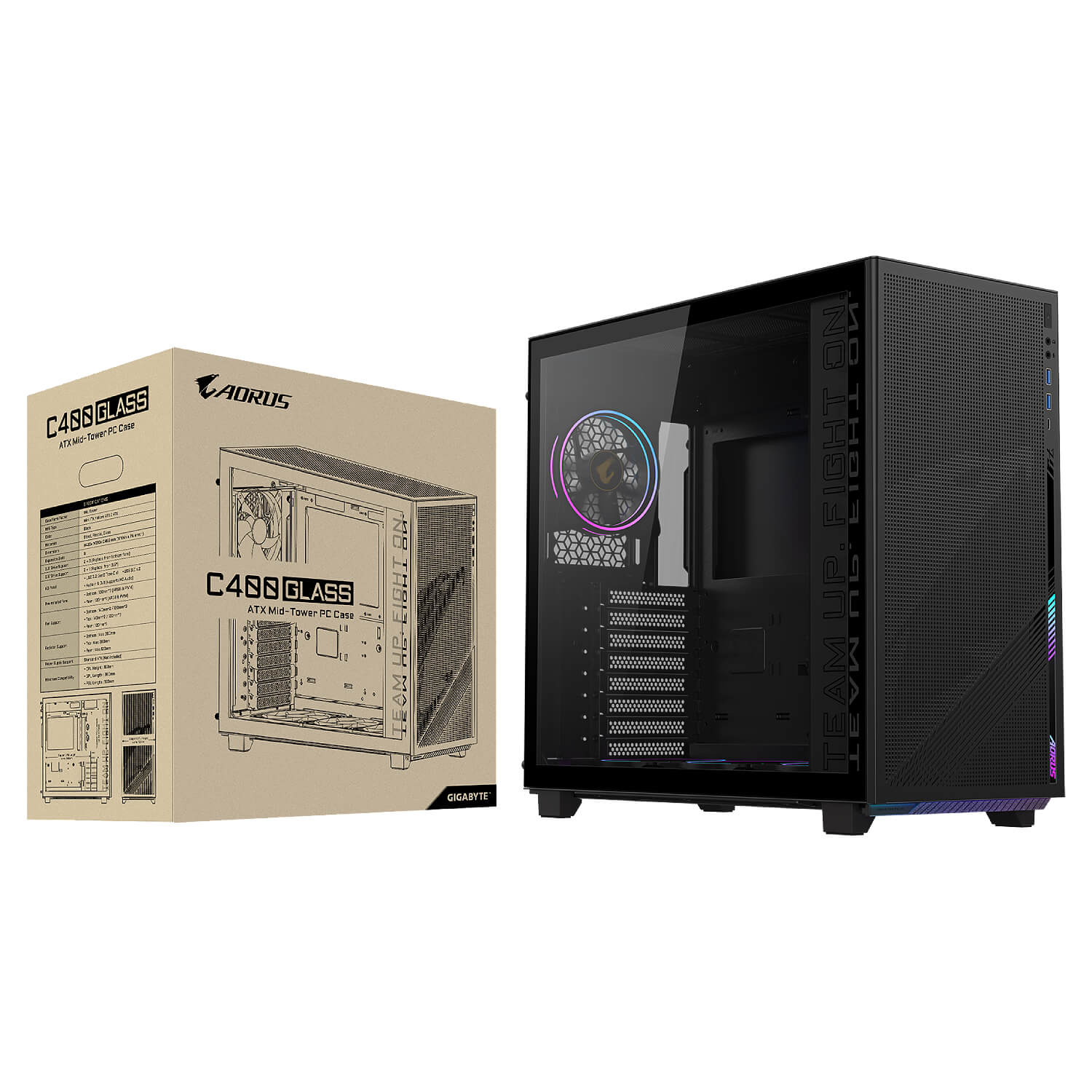 מארז Gigabyte Aorus C400 Glass