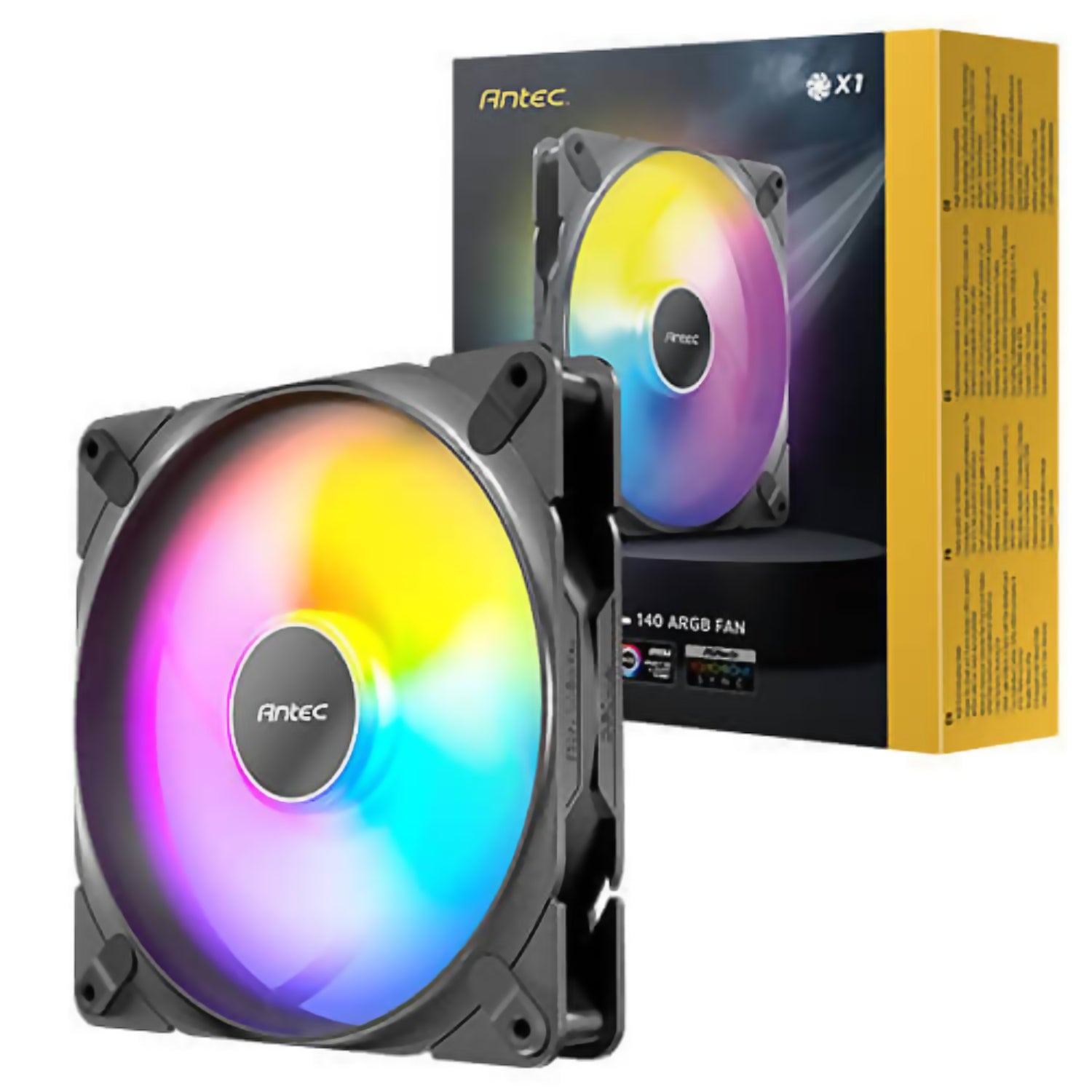 מאוורר למארז Antec TQ Tranquil ARGB PWM 140mm