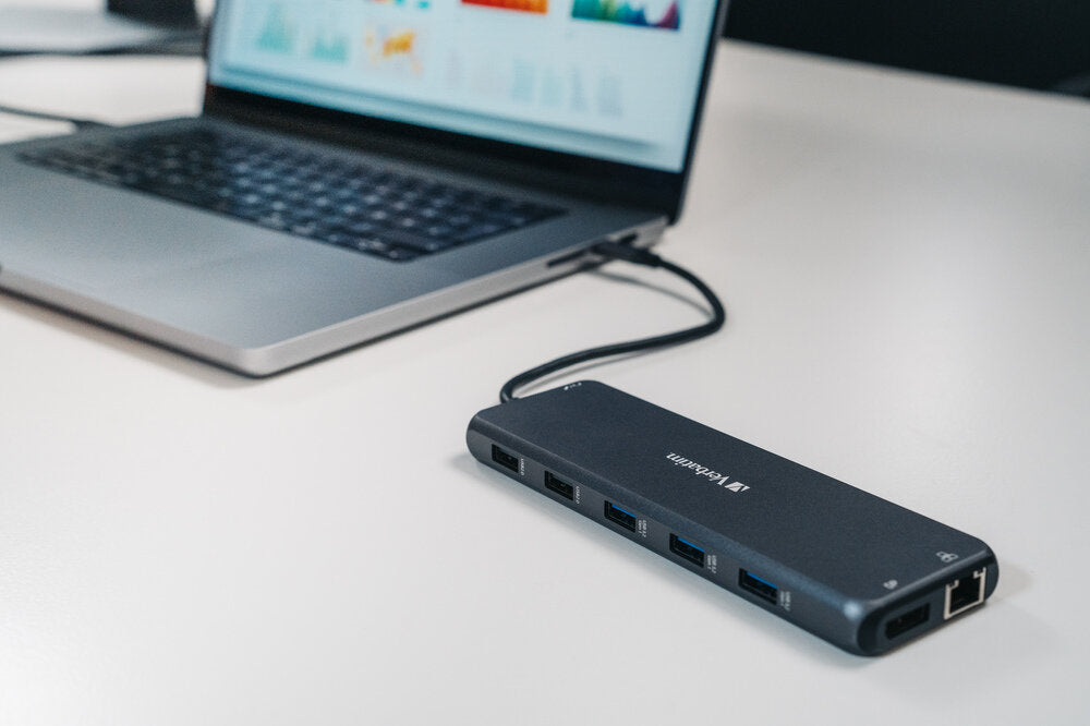 תחנת עגינה Verbatim CMH-13 PD USB DP HDMI Lan