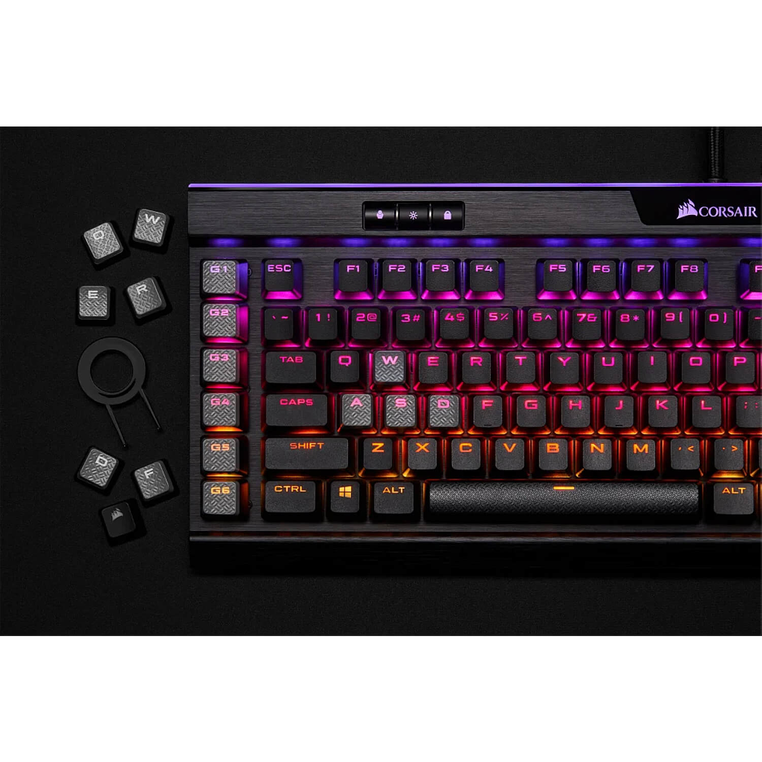 מקלדת גיימינג מכנית Corsair K95 RGB PLATINUM XT Cherry MX SPEED