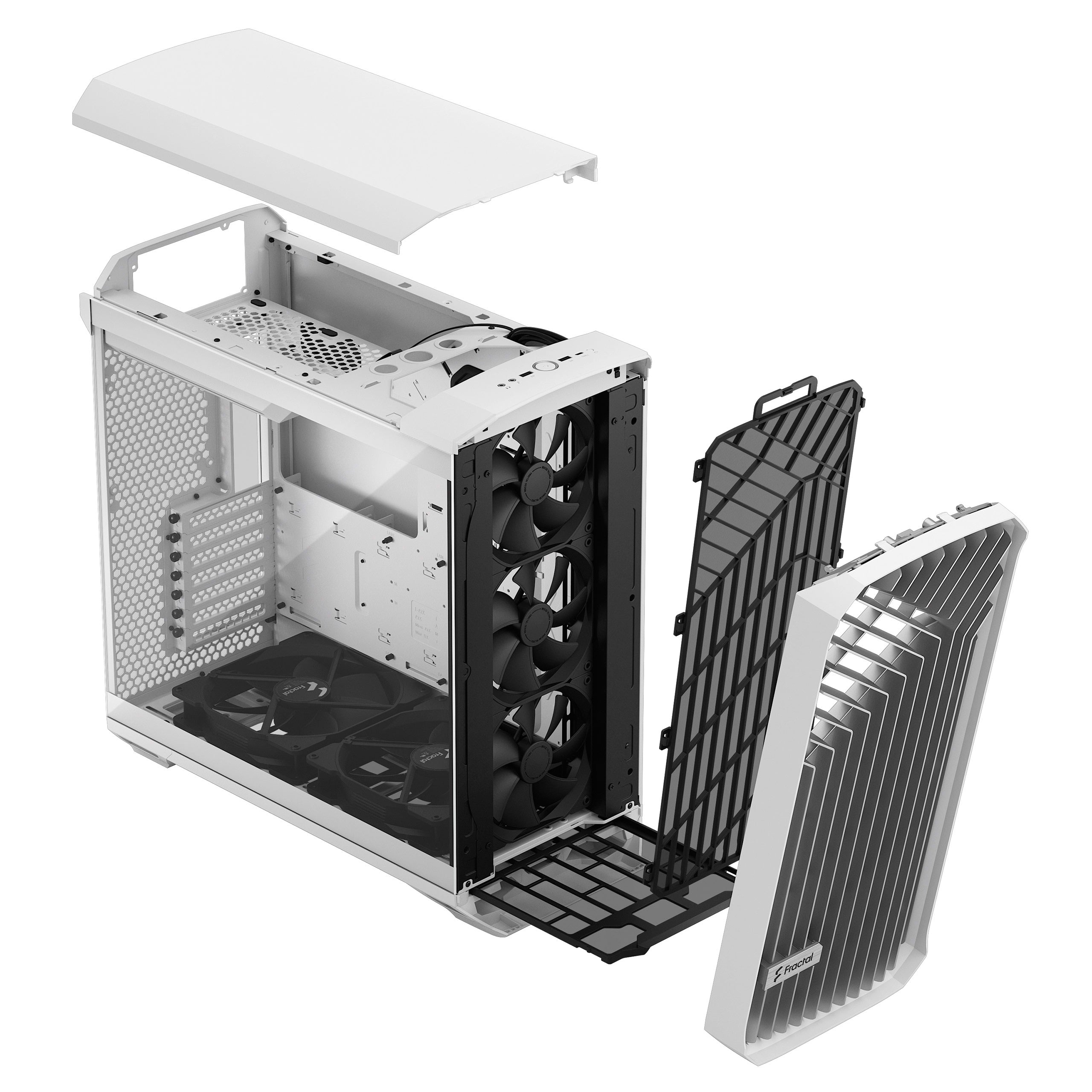 מארז לבן Fractal Design Torrent White Clear