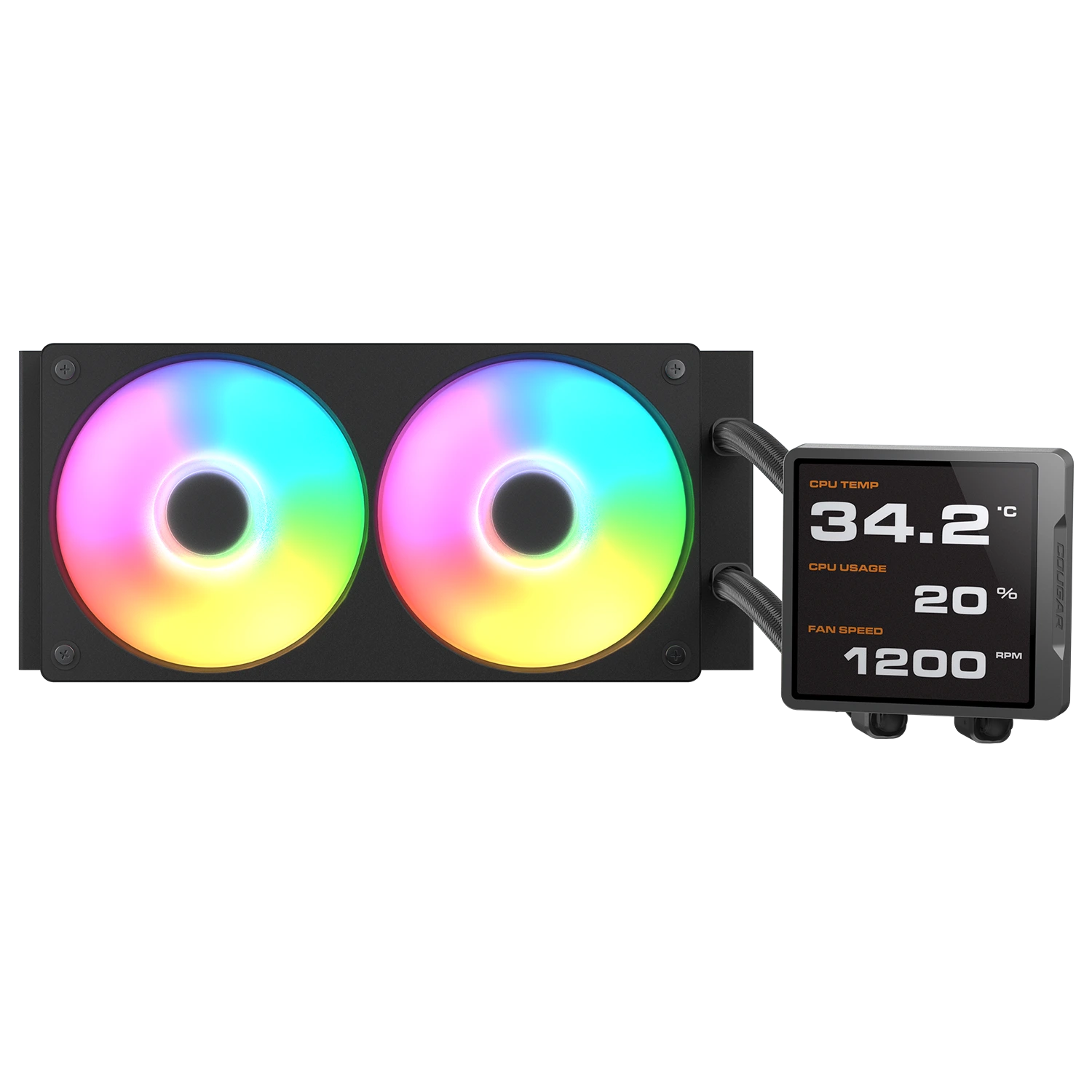 קירור נוזלי Cougar POSEIDON VISTEK Pro 240 ARGB LCD