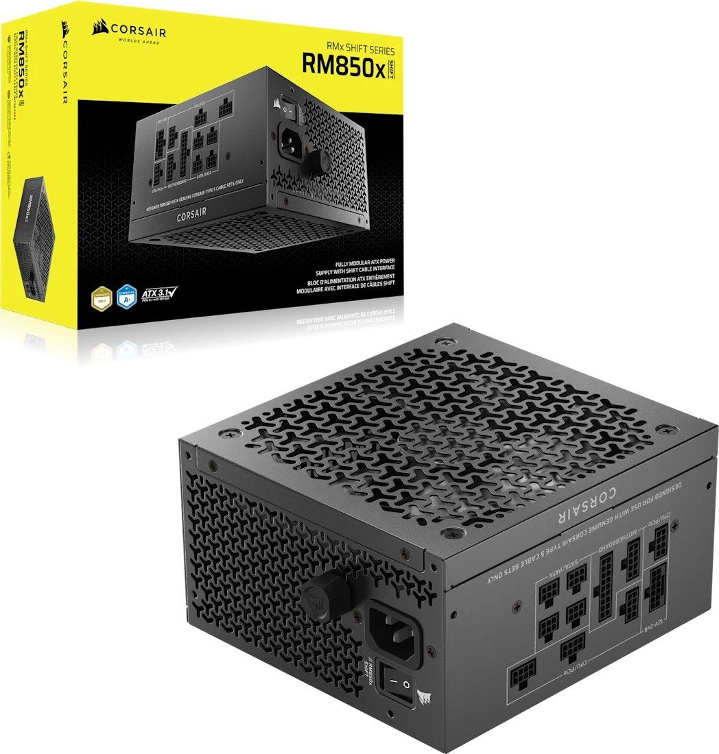 ספק כוח Corsair RM850x SHIFT 850W Gold Fully modular