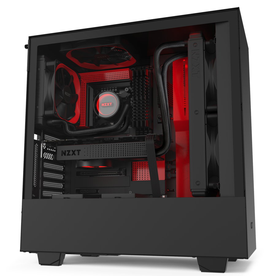 מארז NZXT H510i Matte Red