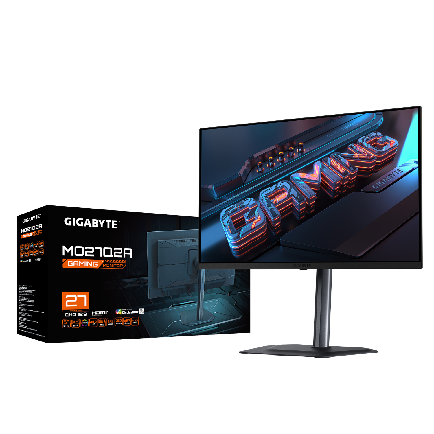מסך גיימינג Gigabyte MO27Q2A 27" OLED 2K QHD 280Hz 0.03ms