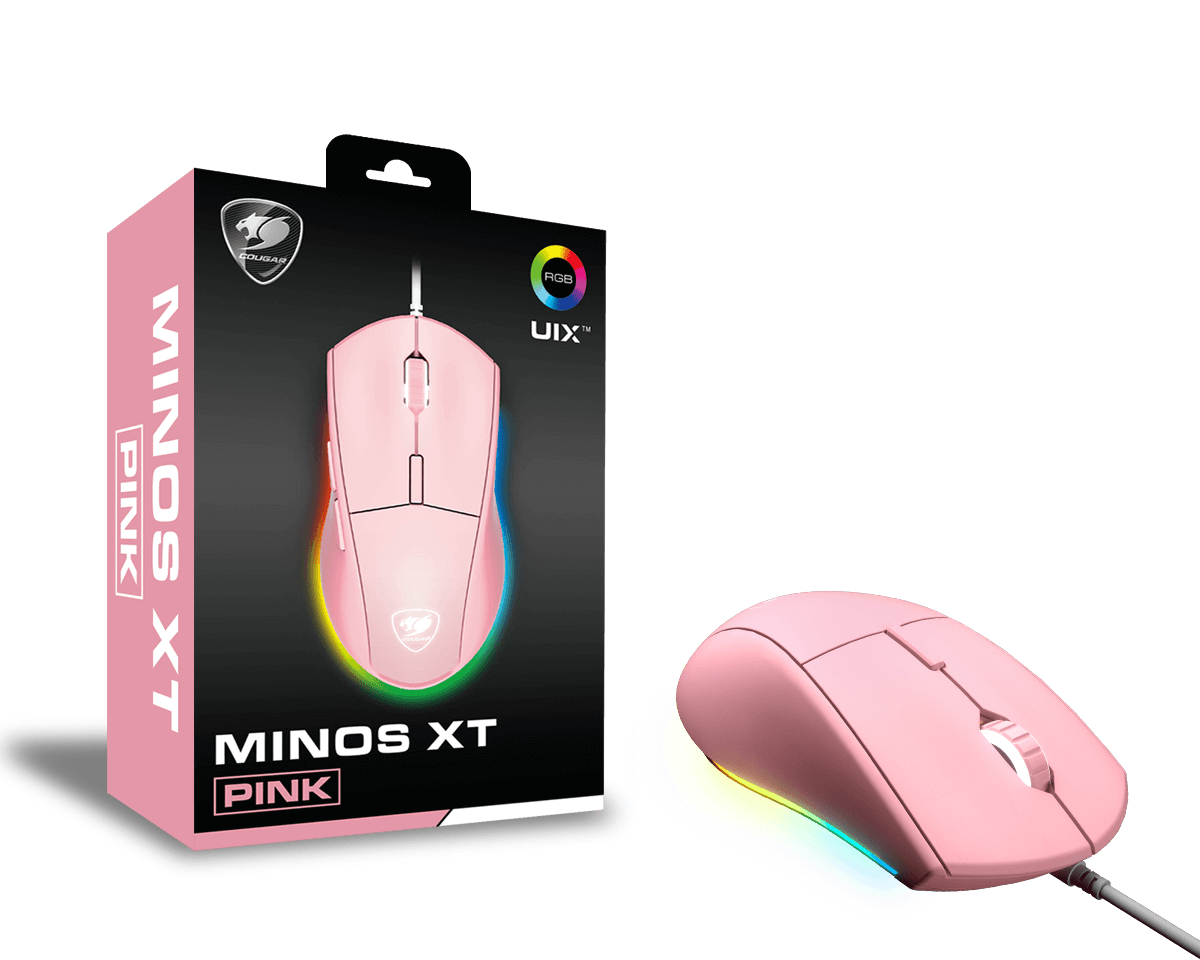 עכבר גיימינג ורוד Cougar MINOS XT Pink
