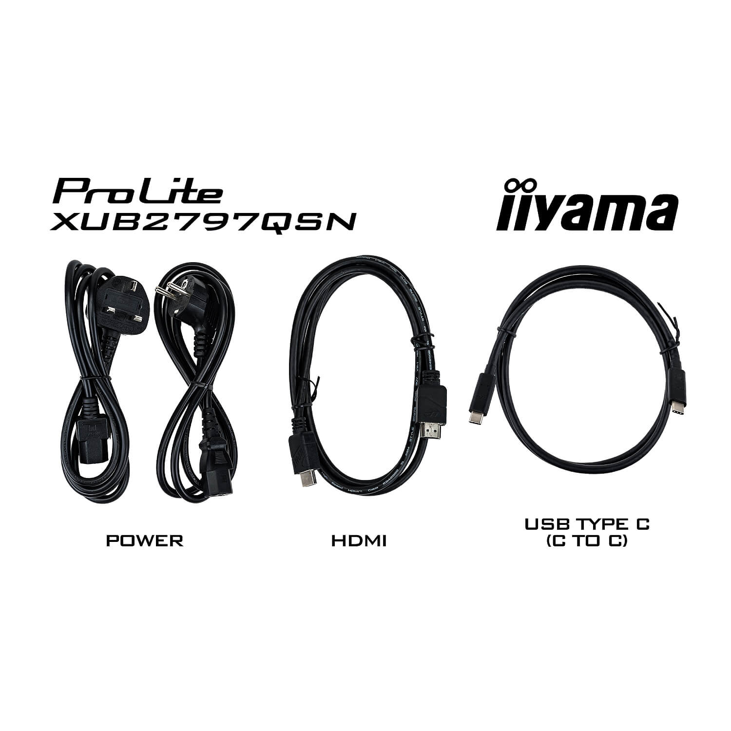 מסך לבן IIYAMA 27" ProLite IPS WQHD 100Hz 1ms