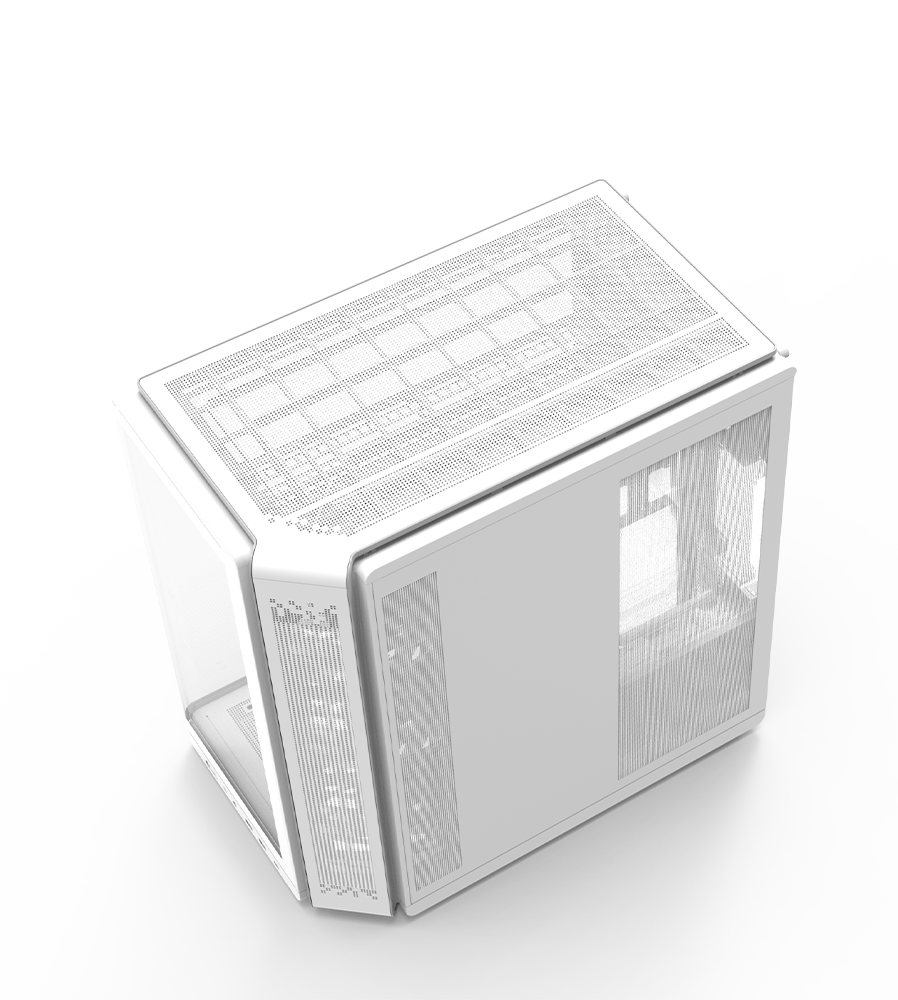 מארז לבן Zalman P60 RGB White