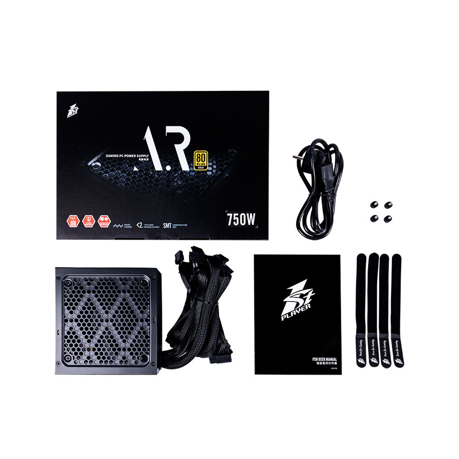 ספק כוח 1StPlayer Armour 750W Gold