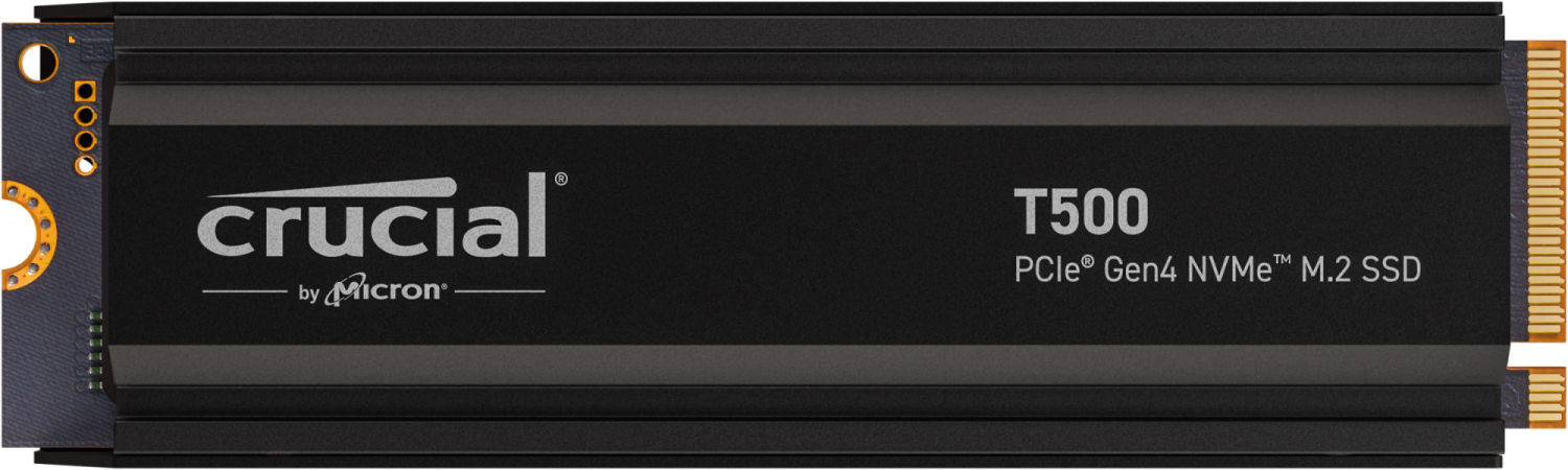 דיסק Crucial T500 2TB M.2 NVMe PCle Heatsink