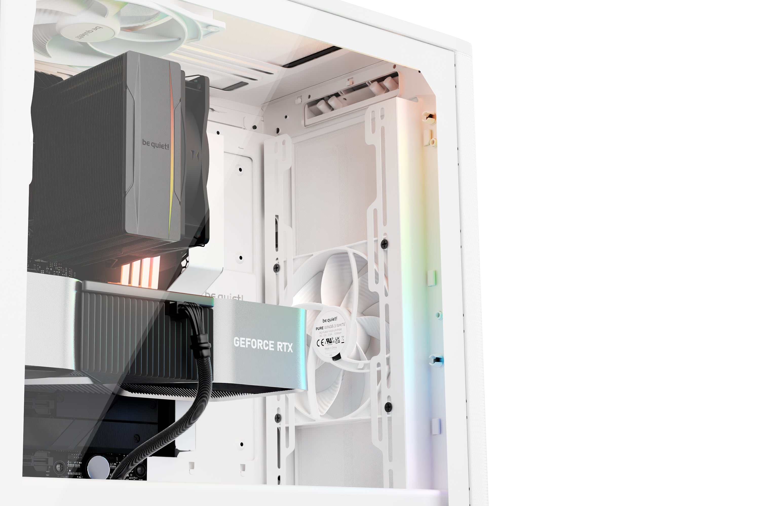 מארז לבן be quiet! PURE BASE 501 DX ARGB White