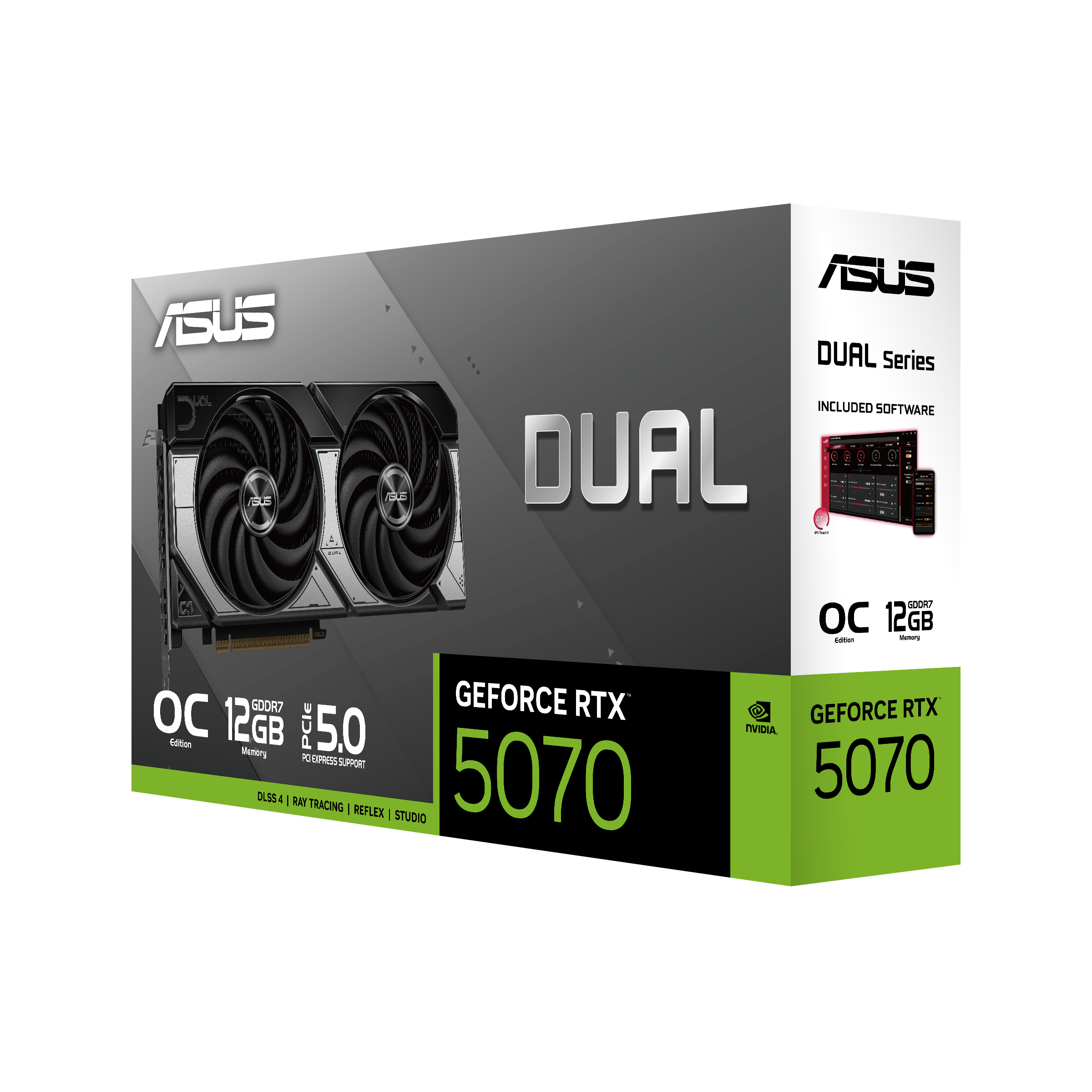 כרטיס מסך ASUS Dual GeForce RTX 5070 12G OC