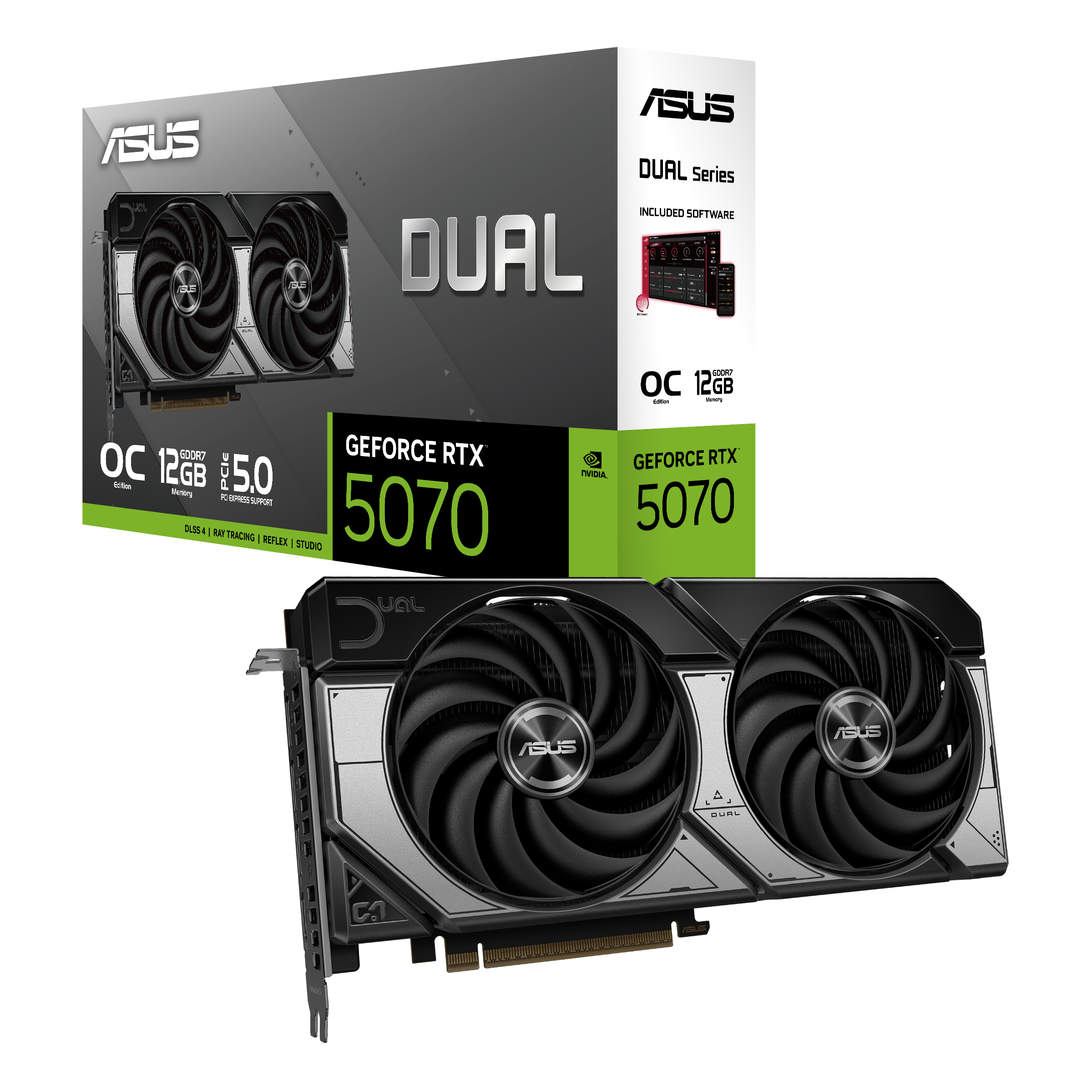 כרטיס מסך ASUS Dual GeForce RTX 5070 12G OC