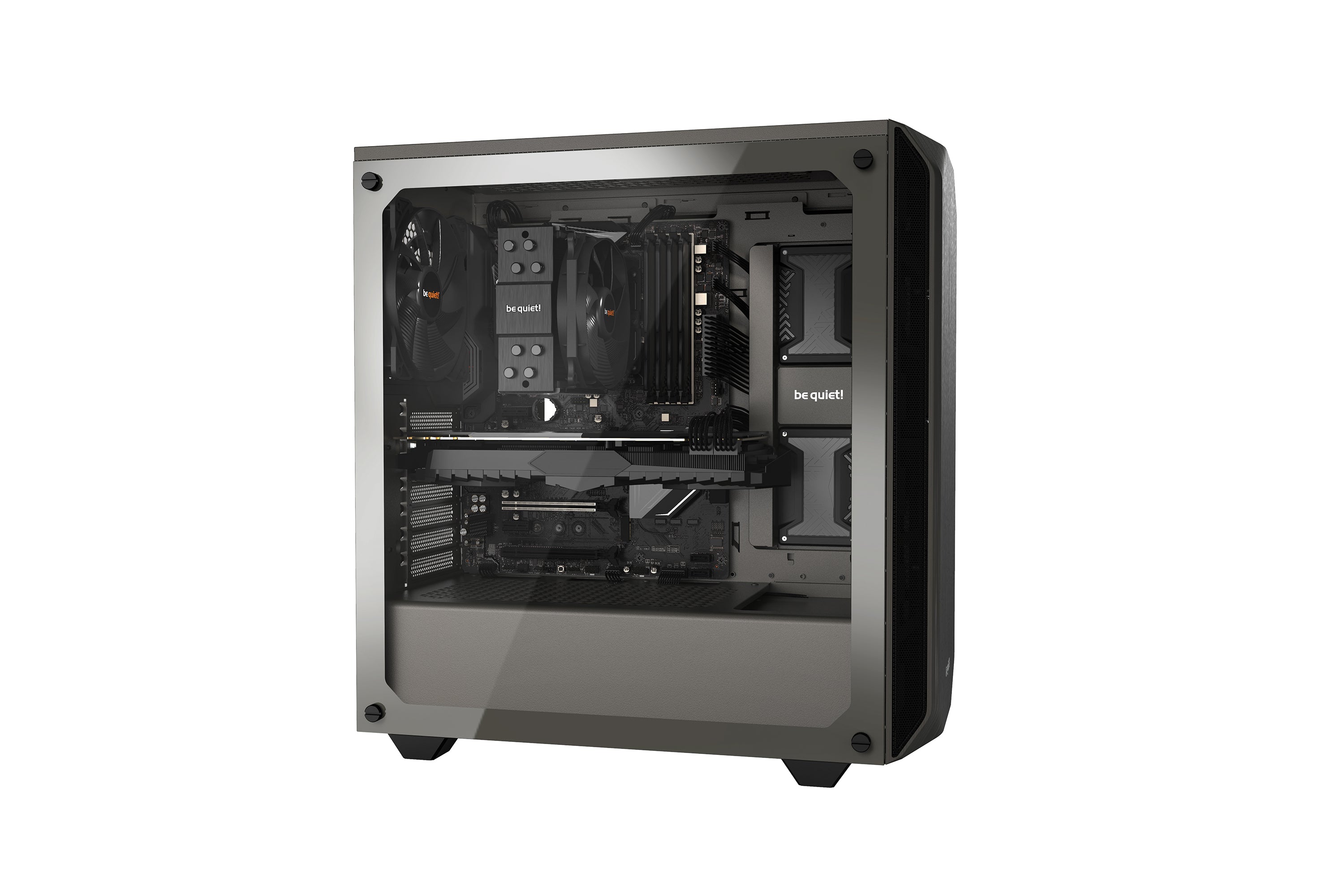 מארז be quiet! PURE BASE 500 Window Metallic Gray