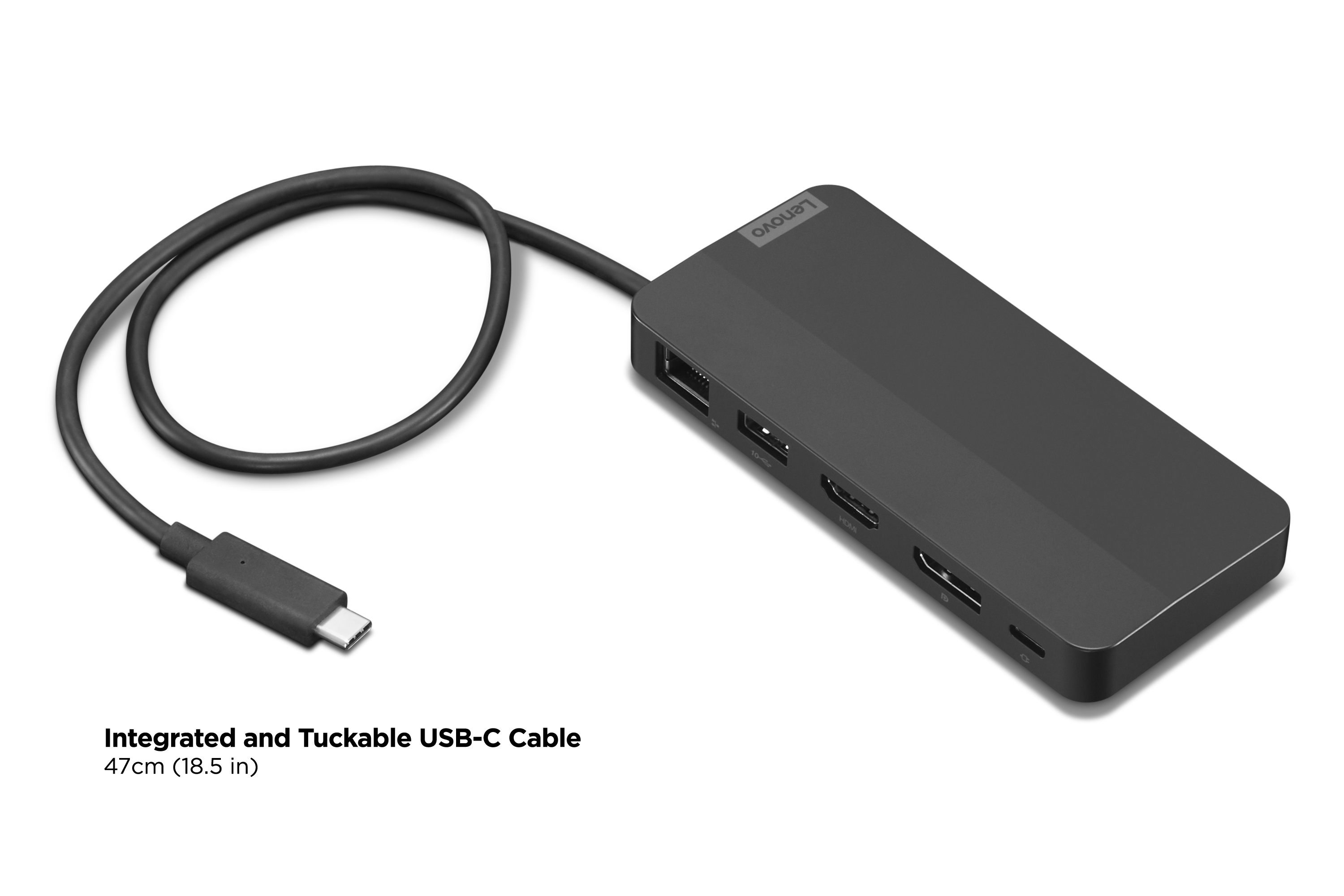 תחנת עגינה Lenovo USB-C Dual Display Travel Dock