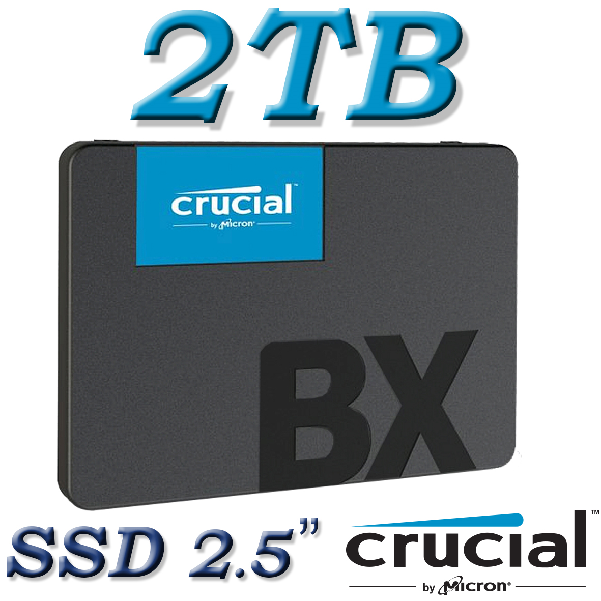 דיסק Crucial BX500 2TB SATA SSD