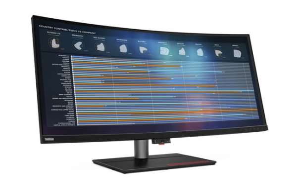 מסך קעור Lenovo ThinkVision P40w-20 UltraWide 40'' 5K IPS