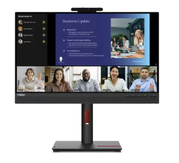 מסך Lenovo ThinkVision T24v-30 24'' FHD IPS Camera