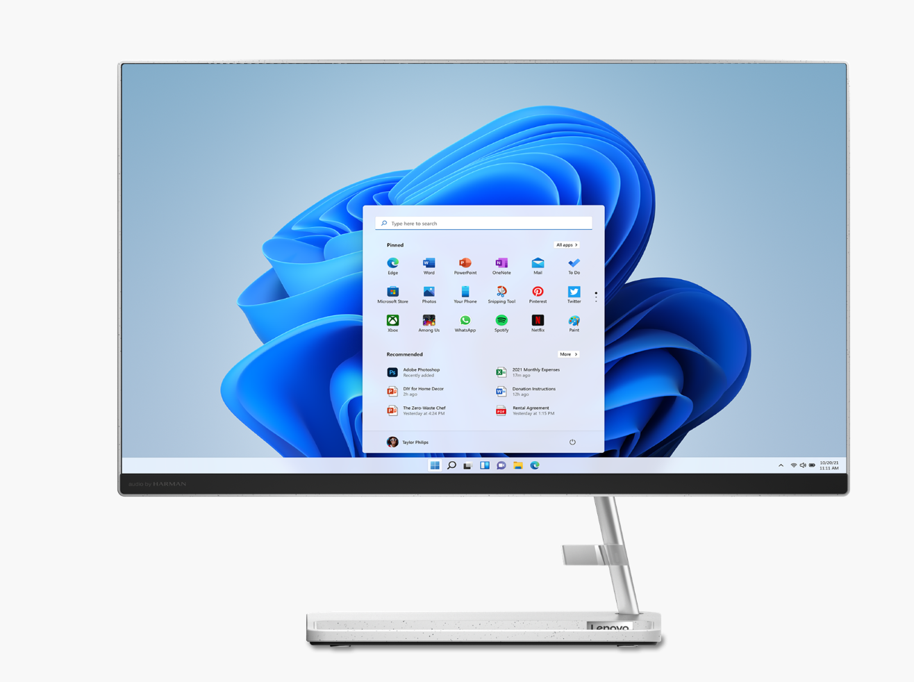 מחשב נייח Lenovo IdeaCentre AIO 3 24IAP7 24'' i5-13420H/16G/1TB/DOS/White/3Y-OS