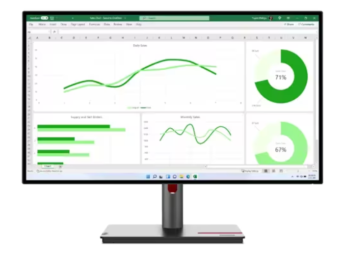 מסך Lenovo ThinkVision P27q-30 27'' 2K QHD IPS