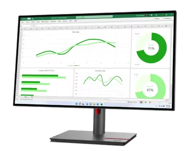 מסך Lenovo ThinkVision P27q-30 27'' 2K QHD IPS