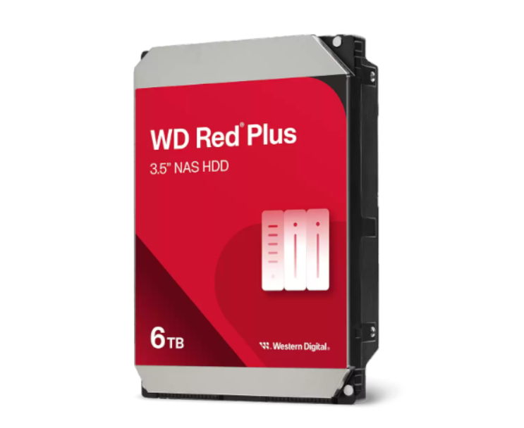 דיסק קשיח WesternDigital 6TB Red Plus NAS 5400 RPM