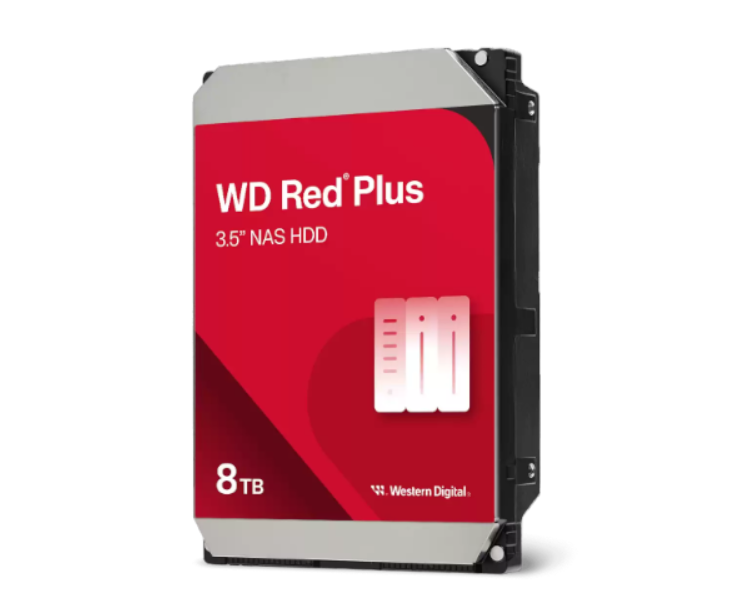 דיסק קשיח WesternDigital 8TB Red Plus NAS 5640 RPM