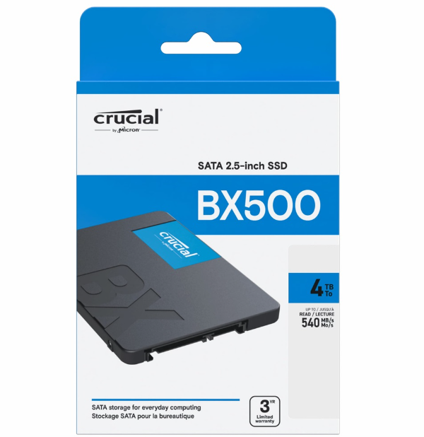 דיסק Crucial BX500 4TB SATA SSD