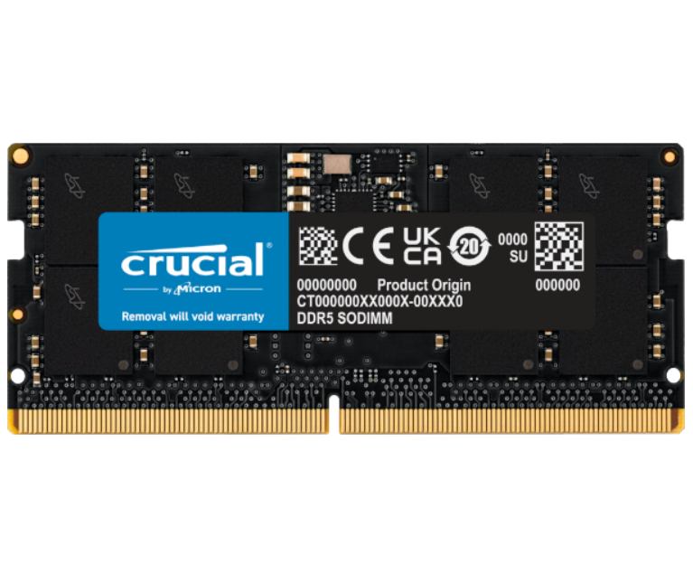 זיכרון לנייד Crucial SO-DIMM 16GB DDR5 5600Mhz
