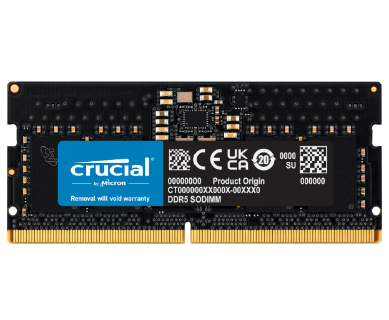 זיכרון לנייד Crucial SO-DIMM 8GB DDR5 5600Mhz