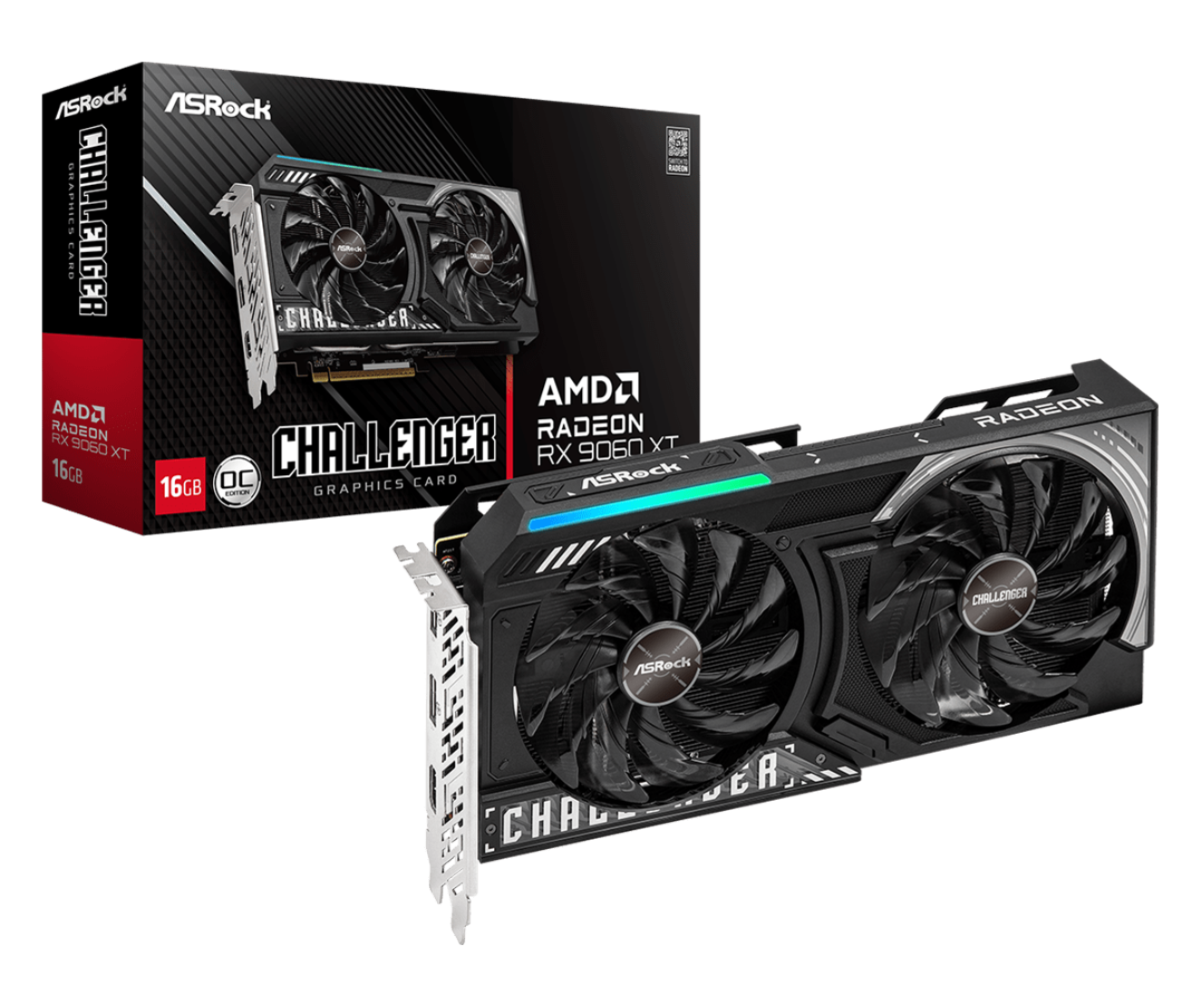 כרטיס מסך ASRock Radeon RX 9060 XT 16GB Challenger OC