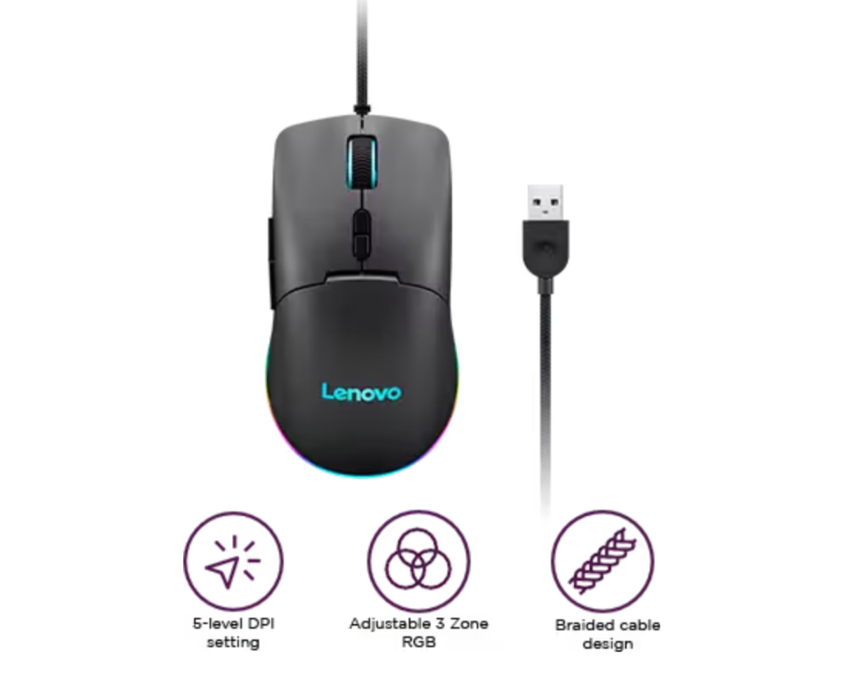 עכבר גיימינג Lenovo M210 RGB