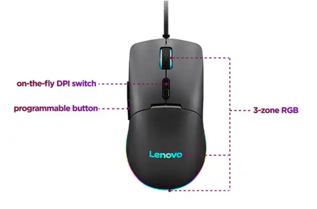 עכבר גיימינג Lenovo M210 RGB
