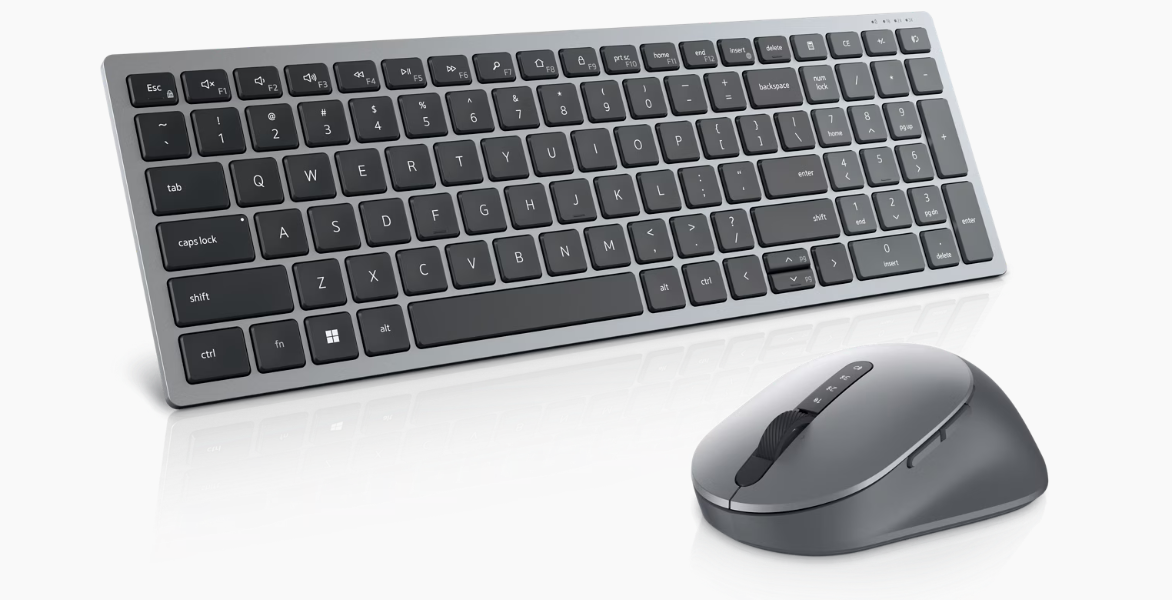 סט מקלדת ועכבר אלחוטי Dell Multi-Device KM7120W